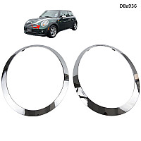 Χρωμιωμένο διακοσμητικό προβολέα MINI F55 F56 F57 (2007–2015) Σετ αριστερών και δεξιών δακτυλίων – DBa936